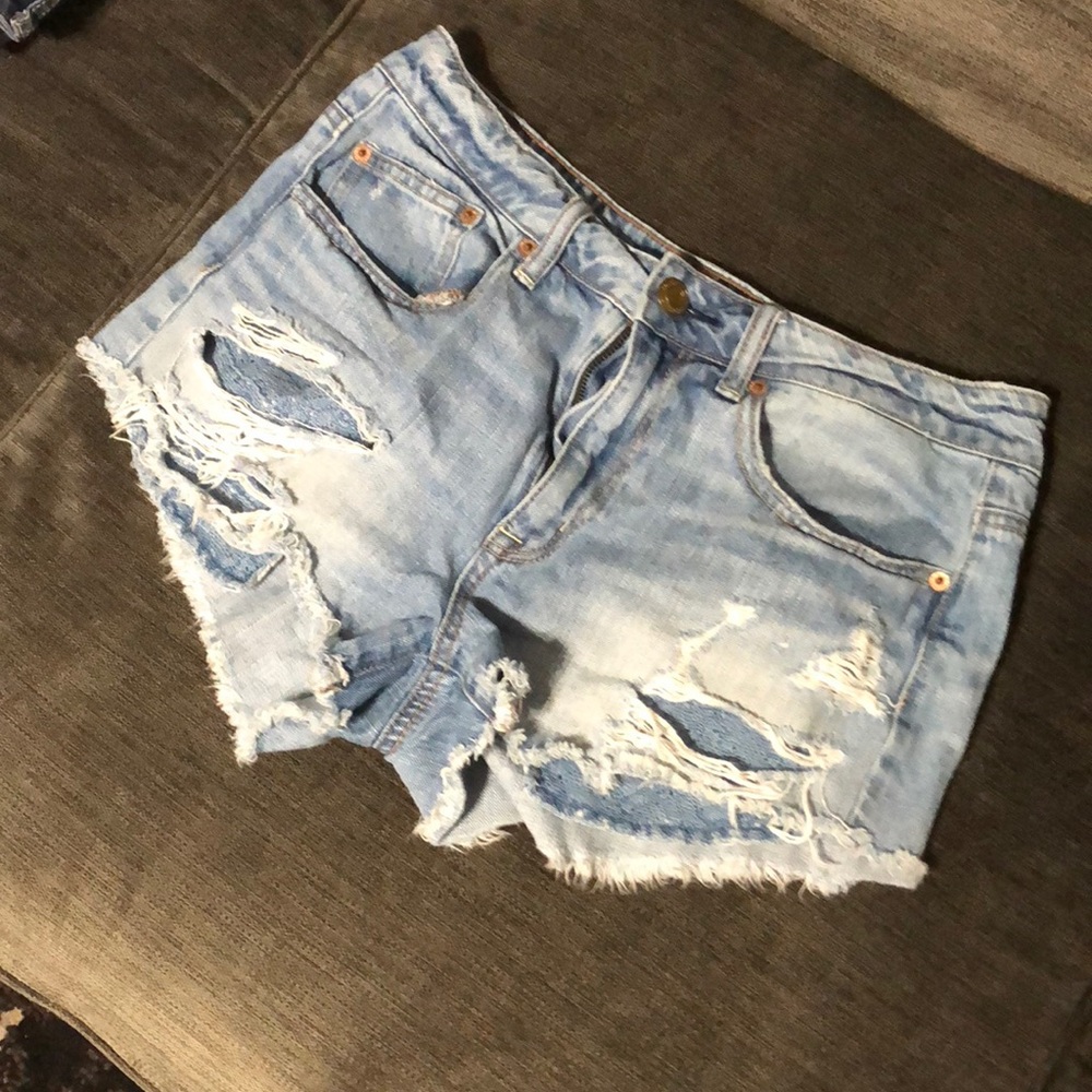 American eagle hi-rise shorts